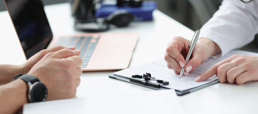 Patient getting  diagnosed