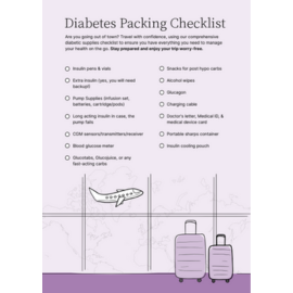 Aeroflow Diabetes Diabetic Travel Checklist