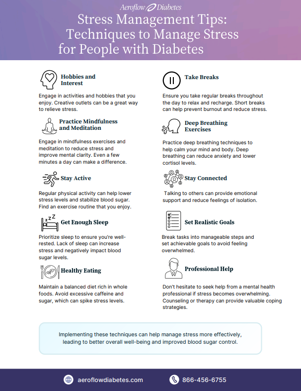 Aeroflow Diabetes Stress Management Tips for People with Diabetes